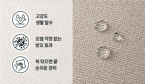 안전과 위생까지 고려한 기능성 소재와 섬세한 디자인 이미지