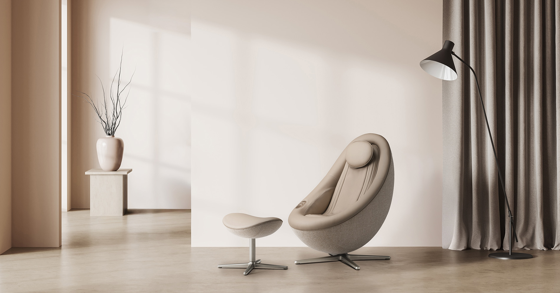 공간에 감각을 더하는 PEBBLE CHAIR 이미지