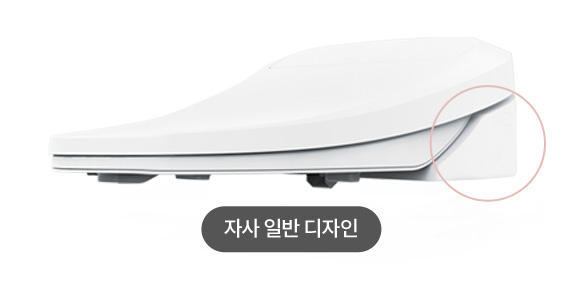 어떤 도기에도 설치 가능한 엣지리스 디자인 이미지