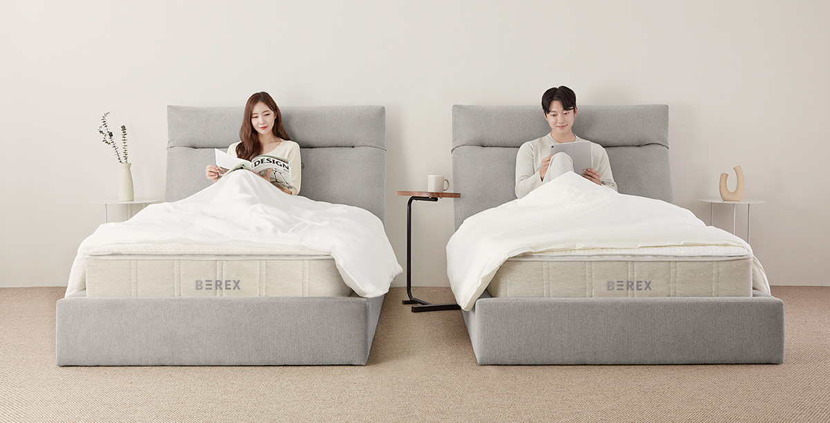 컴포트백 등받이로 소파의 편안함을 이제 침대에서도 이미지