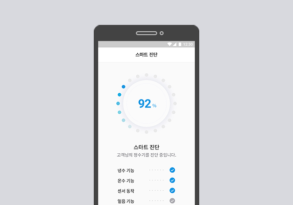 기기의 상태를 실시간으로 모니터링하여 해결 방법까지 알려 주는 스마트 진단 이미지