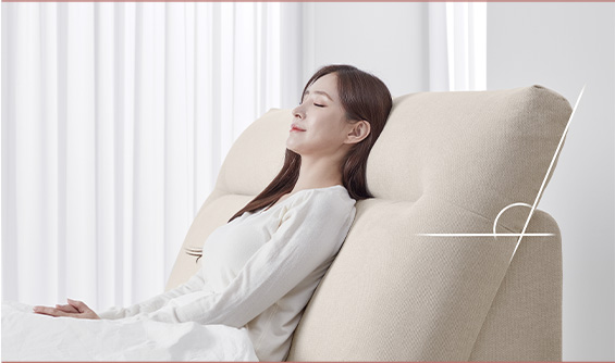 원하는 취향과 라이프 스타일에 따라 내 마음대로 조절하는 리클라이너 헤드 이미지