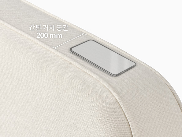 편안한 휴식을 위한 탄탄한 쿠션감의 헤드보드 이미지