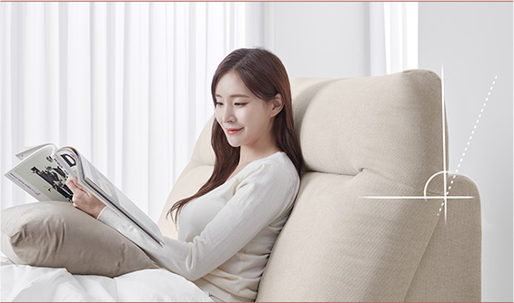 원하는 취향과 라이프 스타일에 따라 내 마음대로 조절하는 리클라이너 헤드 이미지
