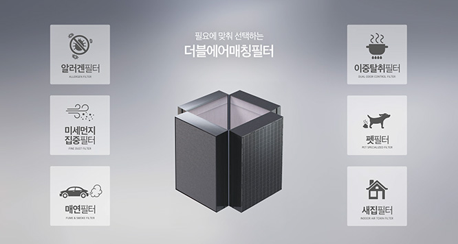강력한 기본에 특별함을 한 번 더! 더블에어매칭필터 이미지