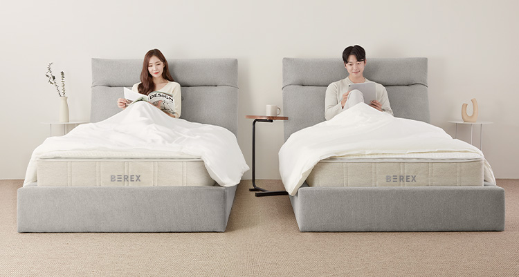 컴포트백 등받이로 소파의 편안함을 이제 침대에서도 이미지