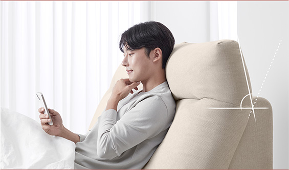 원하는 취향과 라이프 스타일에 따라 내 마음대로 조절하는 리클라이너 헤드 이미지