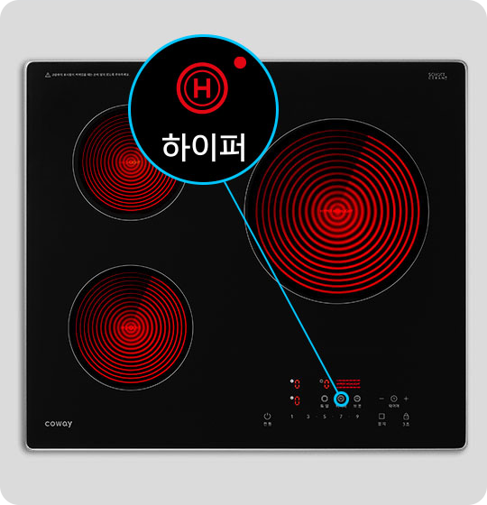 최고 화력 2,700W 하이퍼 모드로 빠르고 강력한 조리 이미지