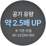 서클 디자인으로 완성된 에어 다이나믹스 이미지