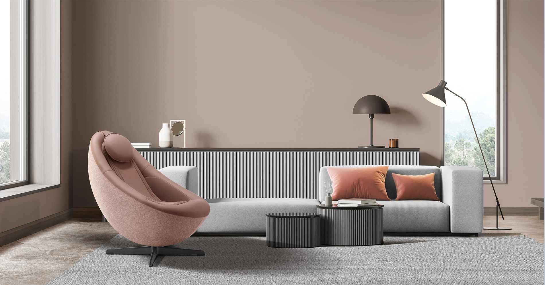 공간에 감각을 더하는 PEBBLE CHAIR 이미지